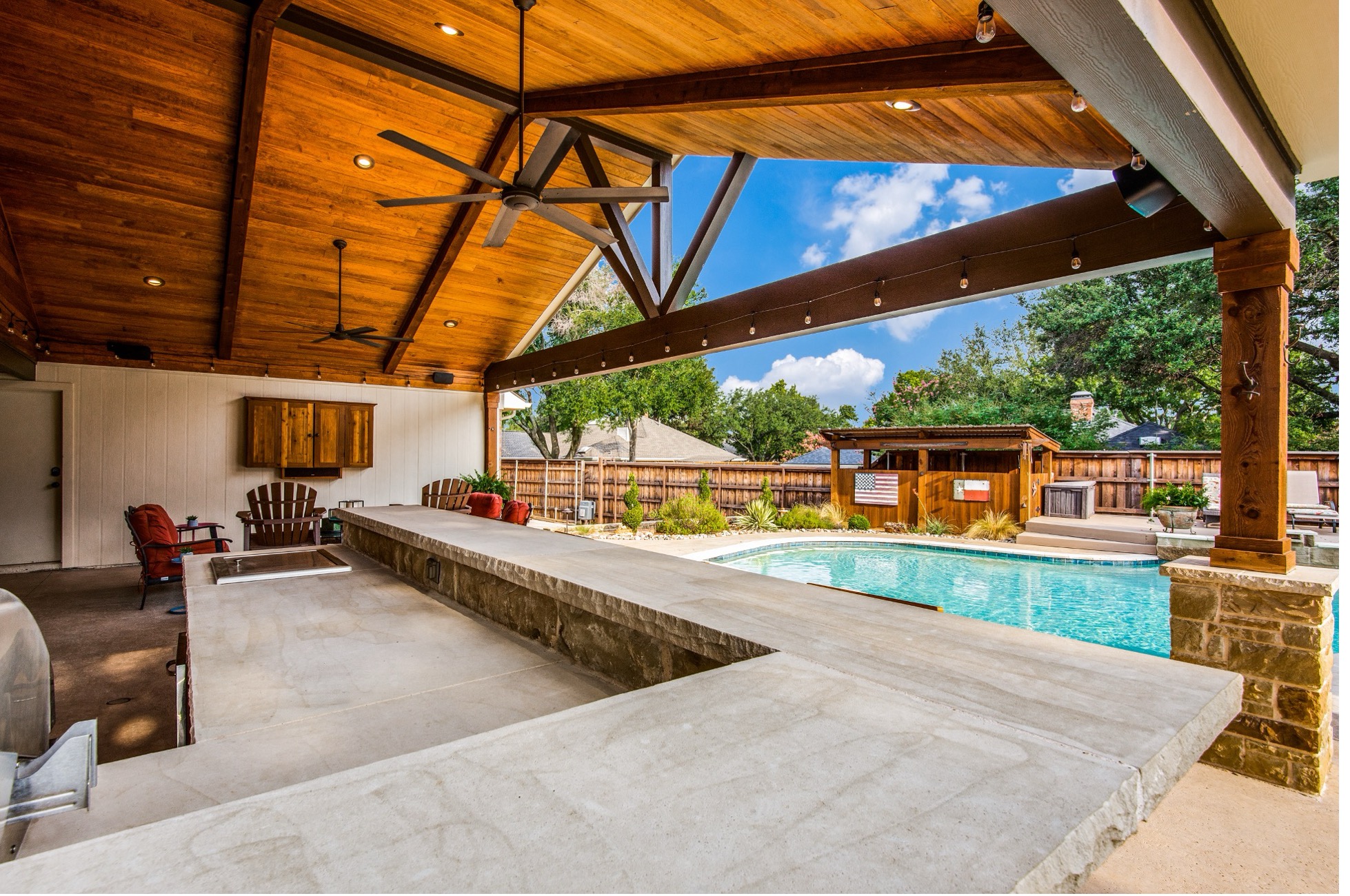 poolside porch ideas